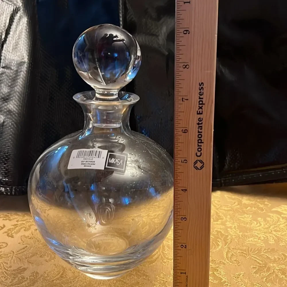 ✨ NWT Mikasa Nicole Crystal Sherry Decanter w/ Stopper – XY 577/535 Slovenia